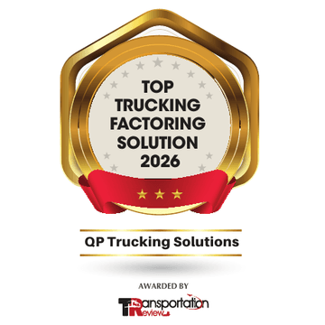 Top Trucking Factoring Solution 2026 — QP Trucking Solutions, awarded by Transportation Review